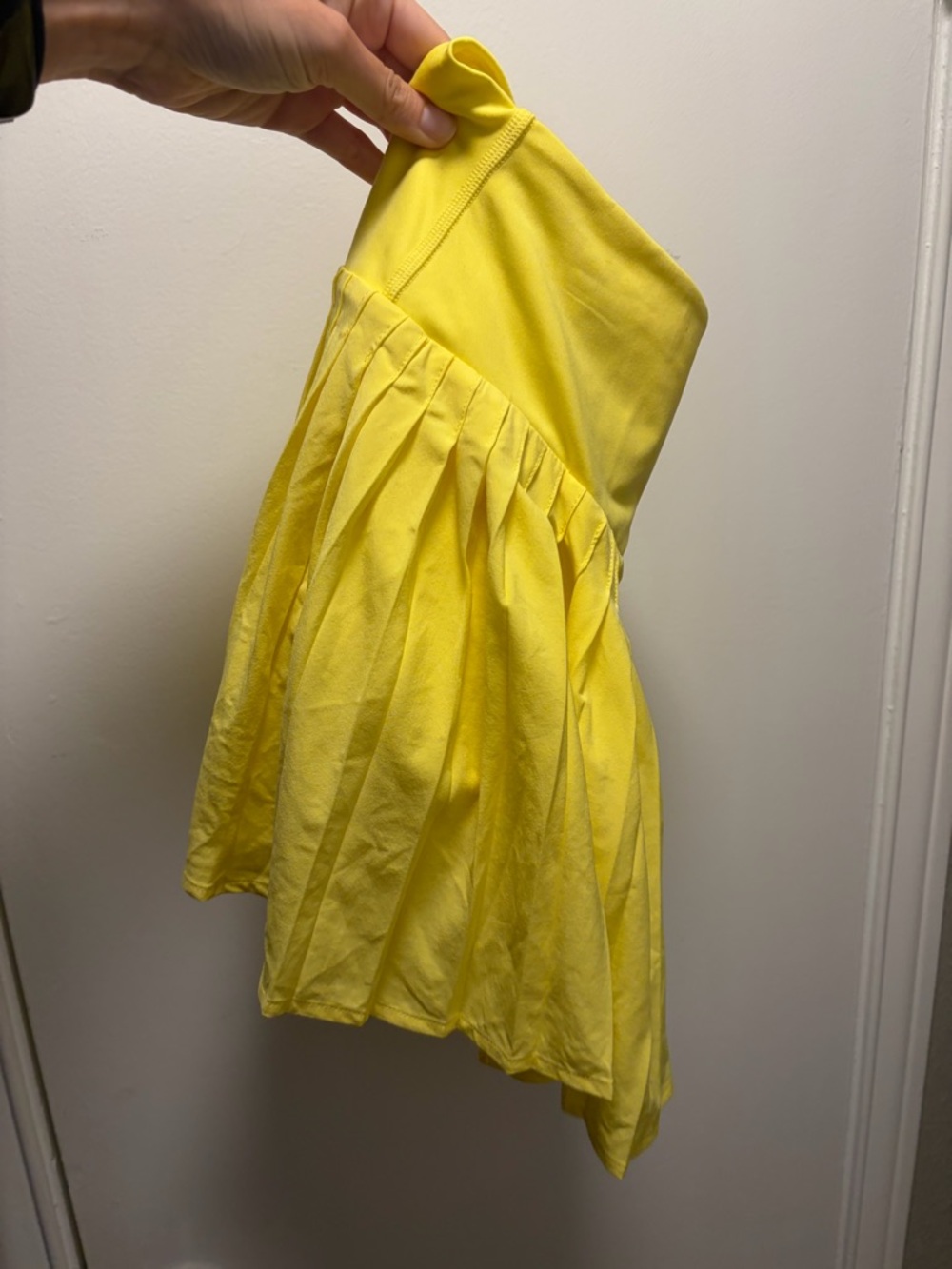 all in motion Yellow Pleated Mini Skirt